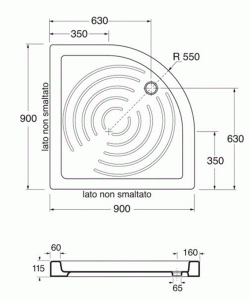 PIATTO DOCCIA 90X90